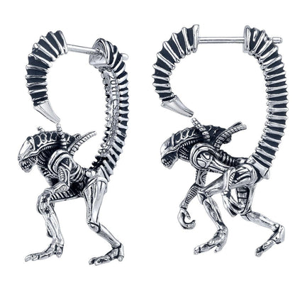 Alien X RockLove ALIEN Xenomorph Hoop Earrings