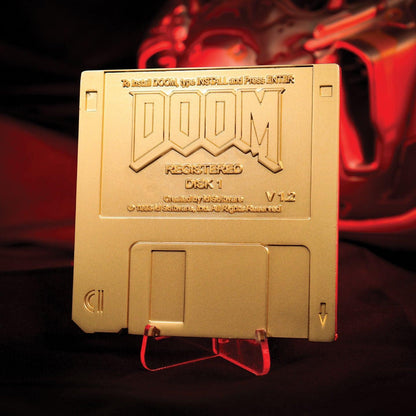 DOOM - Floppy Disk Limited Edition Imitation Gold Plated - Replica