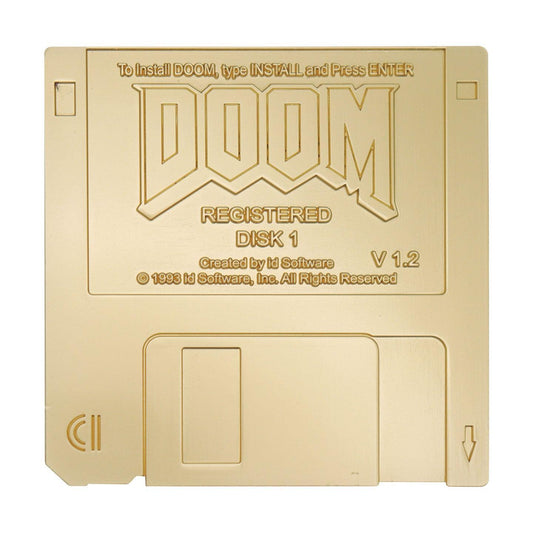 DOOM - Floppy Disk Limited Edition Imitation Gold Plated - Replica