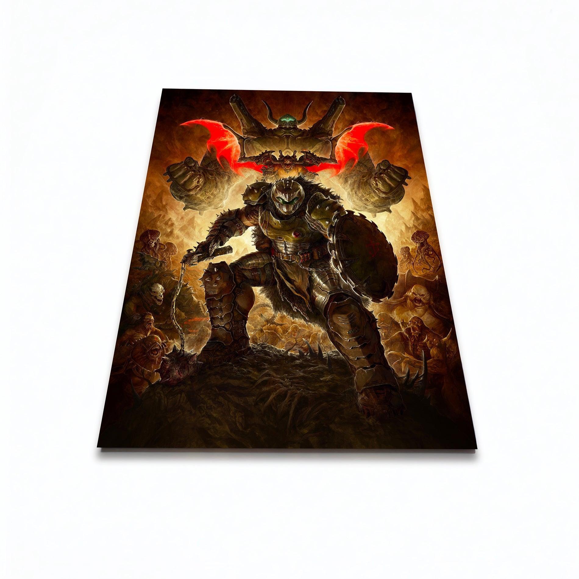 DOOM The Dark Ages - Hellwalkers Limited Edition Acrylic - Print - 18x24