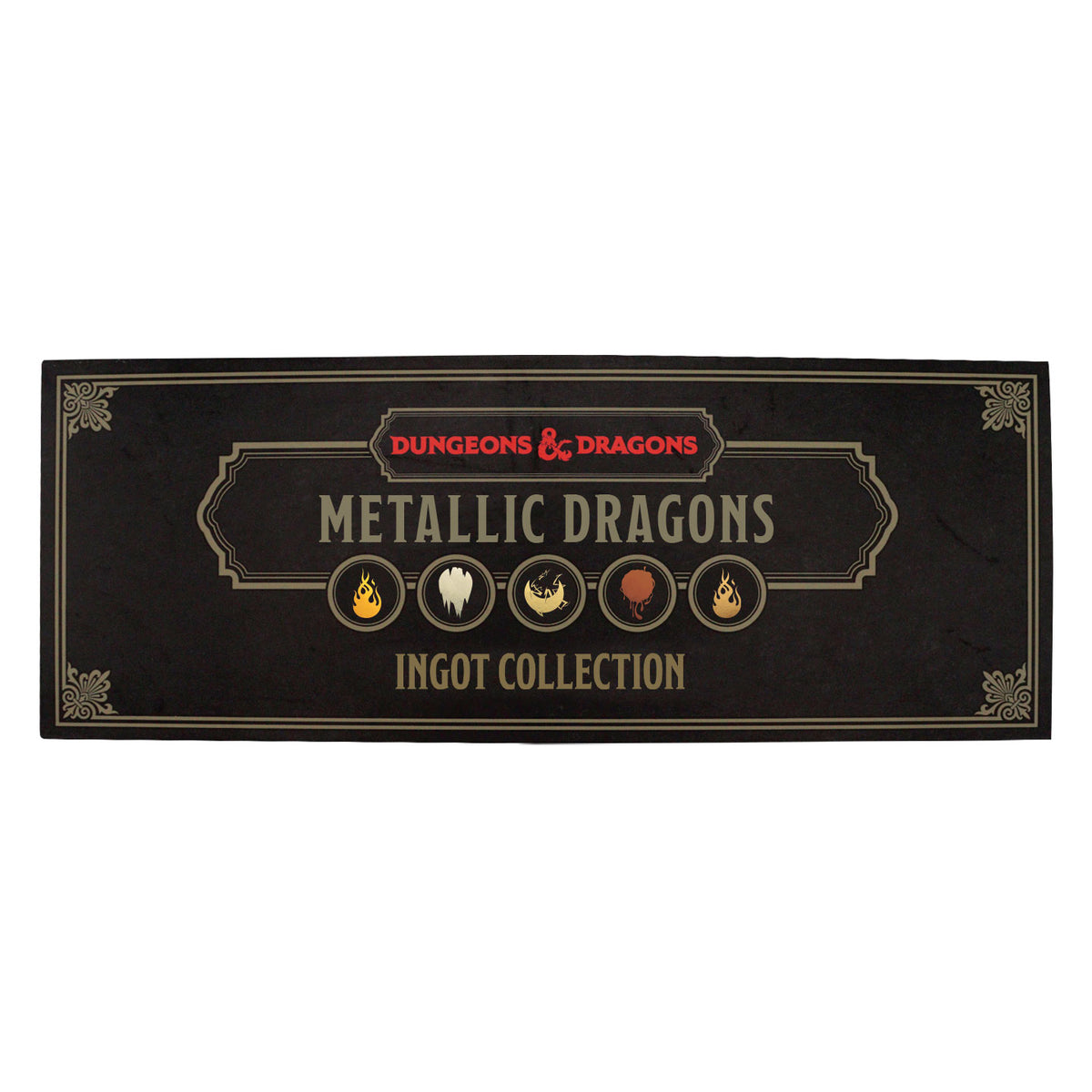 Dungeons and Dragons - Metallic Dragons 5 Piece - Ingot Set