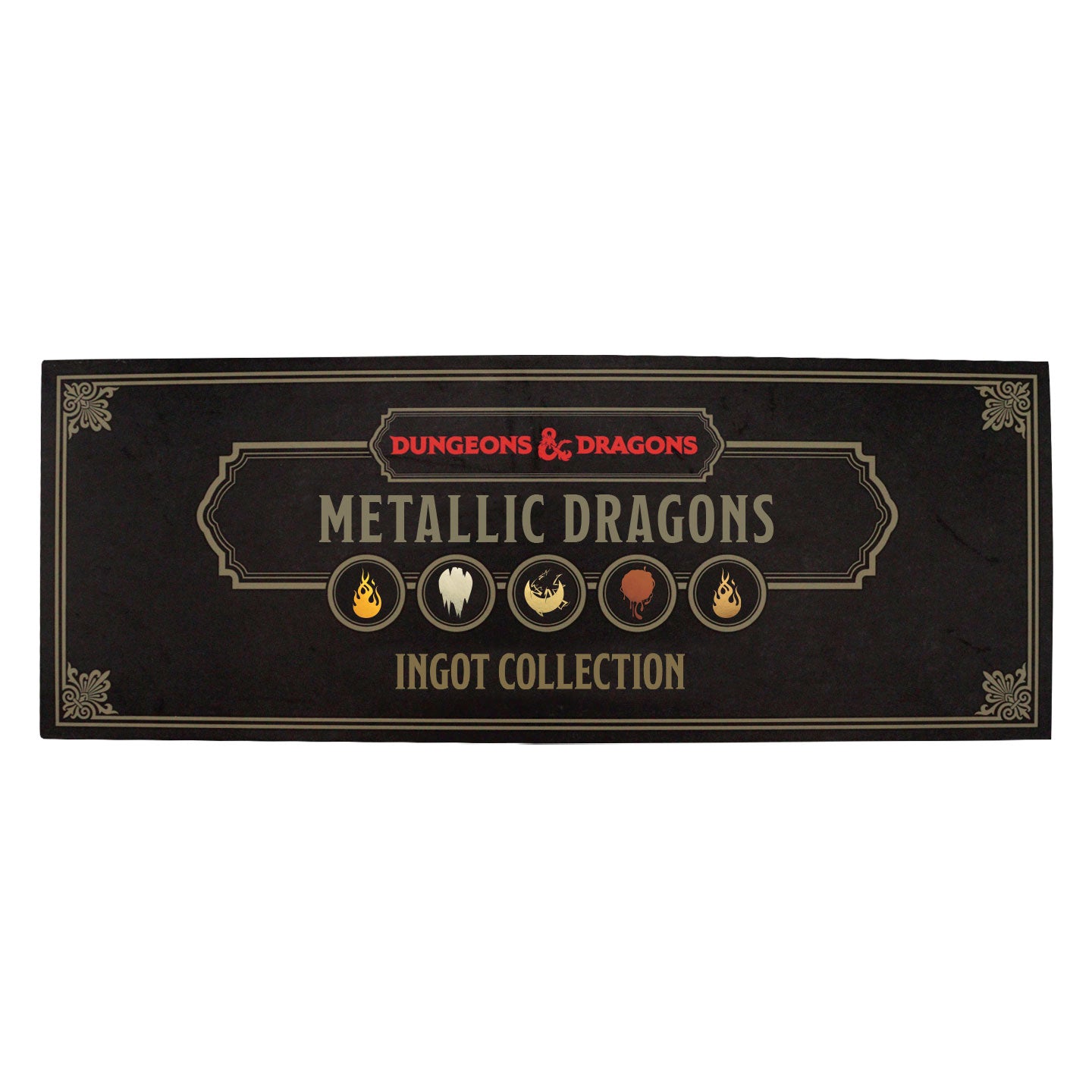 Dungeons and Dragons - Metallic Dragons 5 Piece - Ingot Set