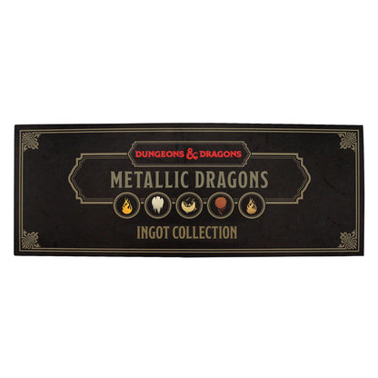 Dungeons and Dragons - Metallic Dragons 5 Piece - Ingot Set