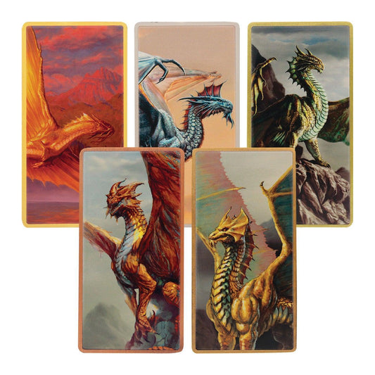 Dungeons and Dragons - Metallic Dragons 5 Piece - Ingot Set