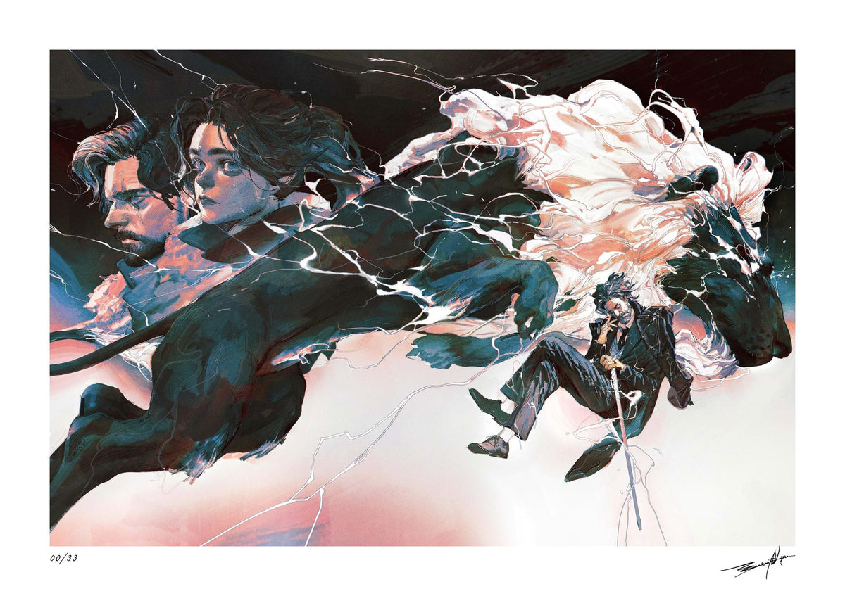 Expedition 33 - Gold Mane by Entei Ryu - Collector's Edition - Print - 34x24