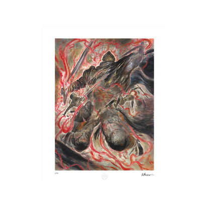 Expedition 33 - The Painted Duel Esquie Edition - Signed by Yoshitaka Amano Print - 30x38