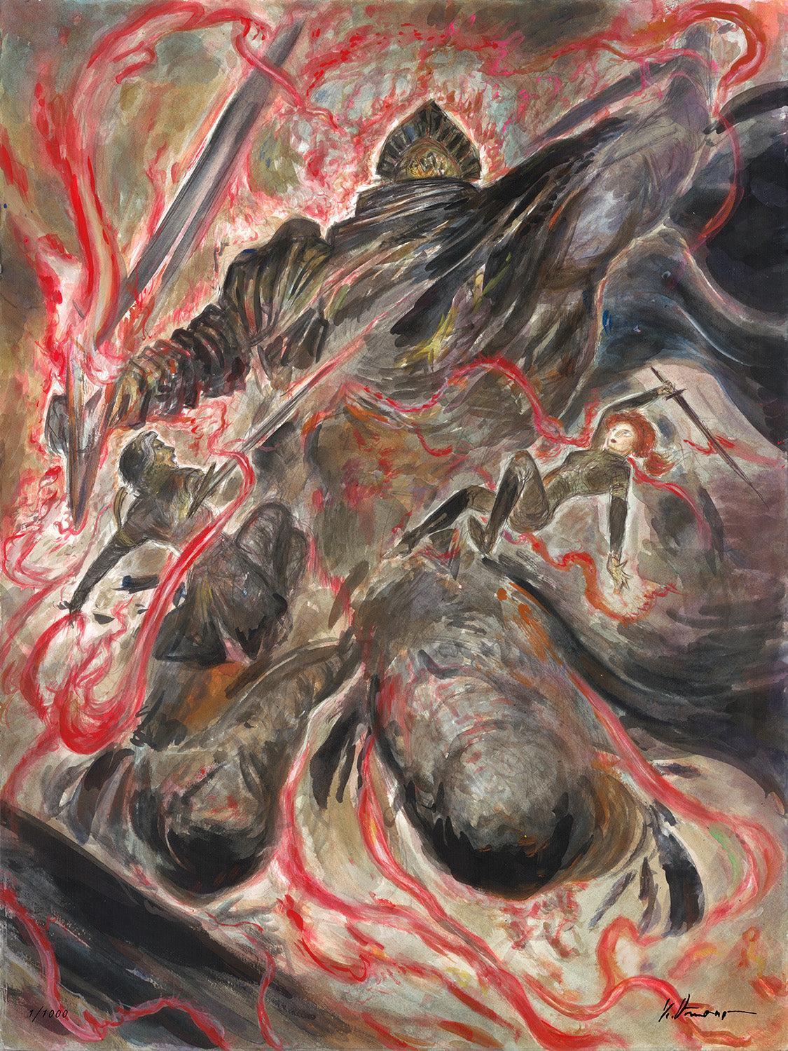 Expedition 33 - The Painted Duel Lumiere Edition - Print - 24x32