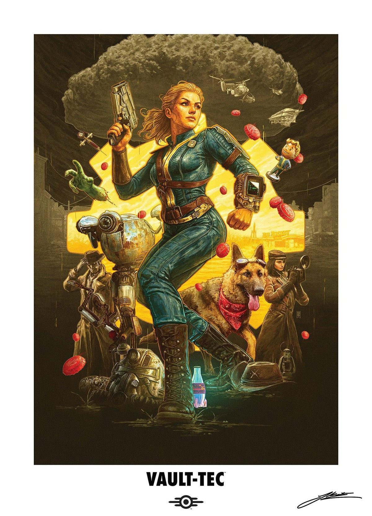 Fallout 4 - For The Commonwealth Limited Vault-Tec Edition - Print - 22x30.5