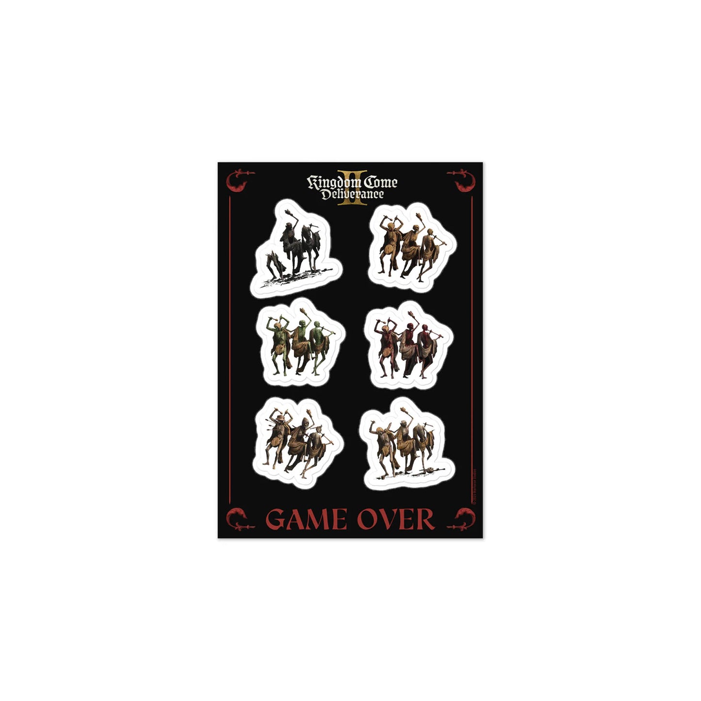 Kingdom Come Deliverance - Game Over - Sticker Sheet