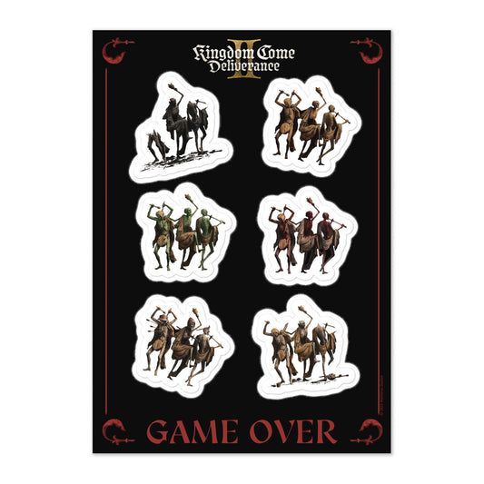 Kingdom Come Deliverance - Game Over - Sticker Sheet
