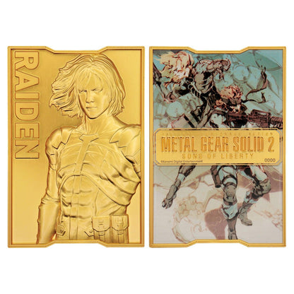 Metal Gear Solid 2 - 24k Gold Plated Raiden - Ingot