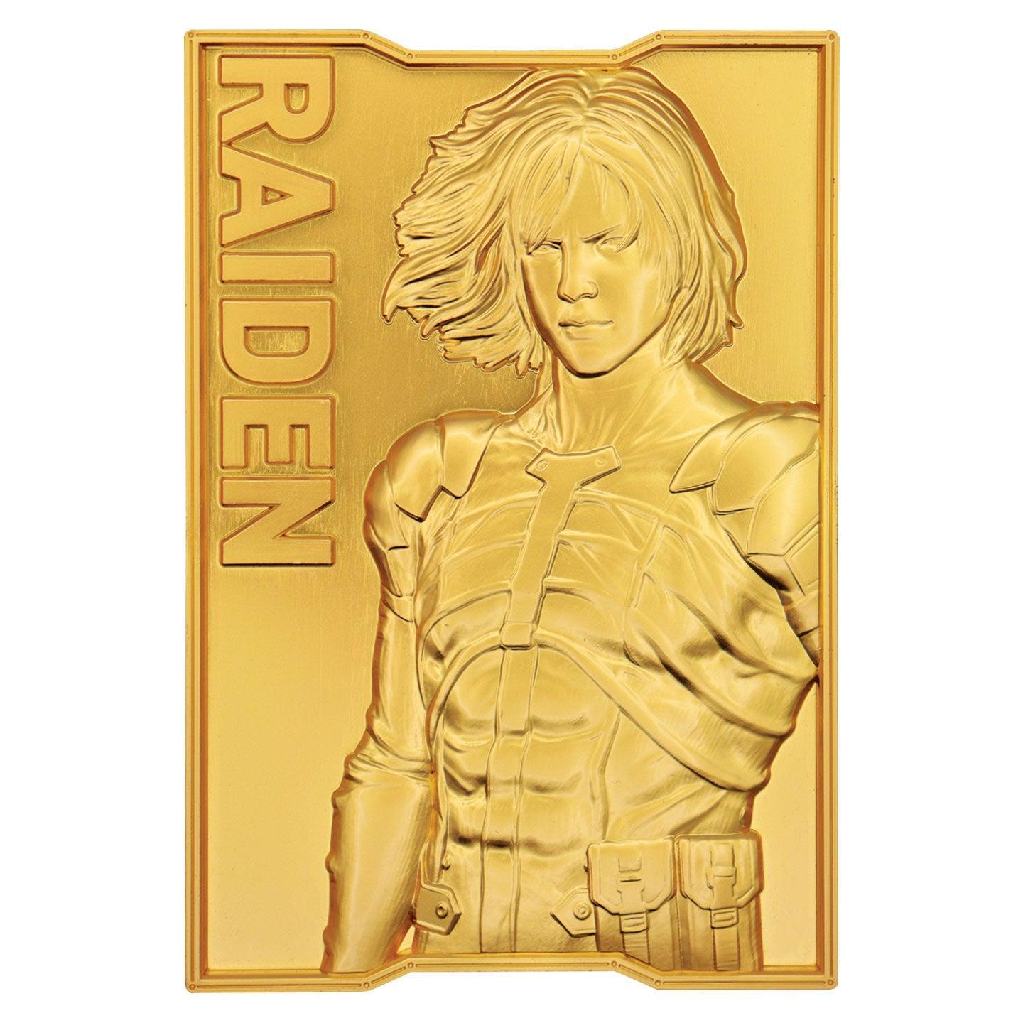 Metal Gear Solid 2 - 24k Gold Plated Raiden - Ingot