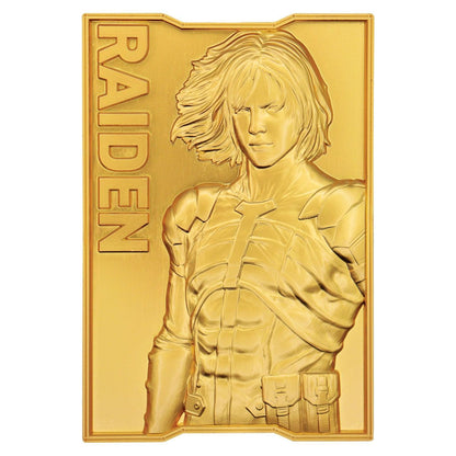 Metal Gear Solid 2 - 24k Gold Plated Raiden - Ingot