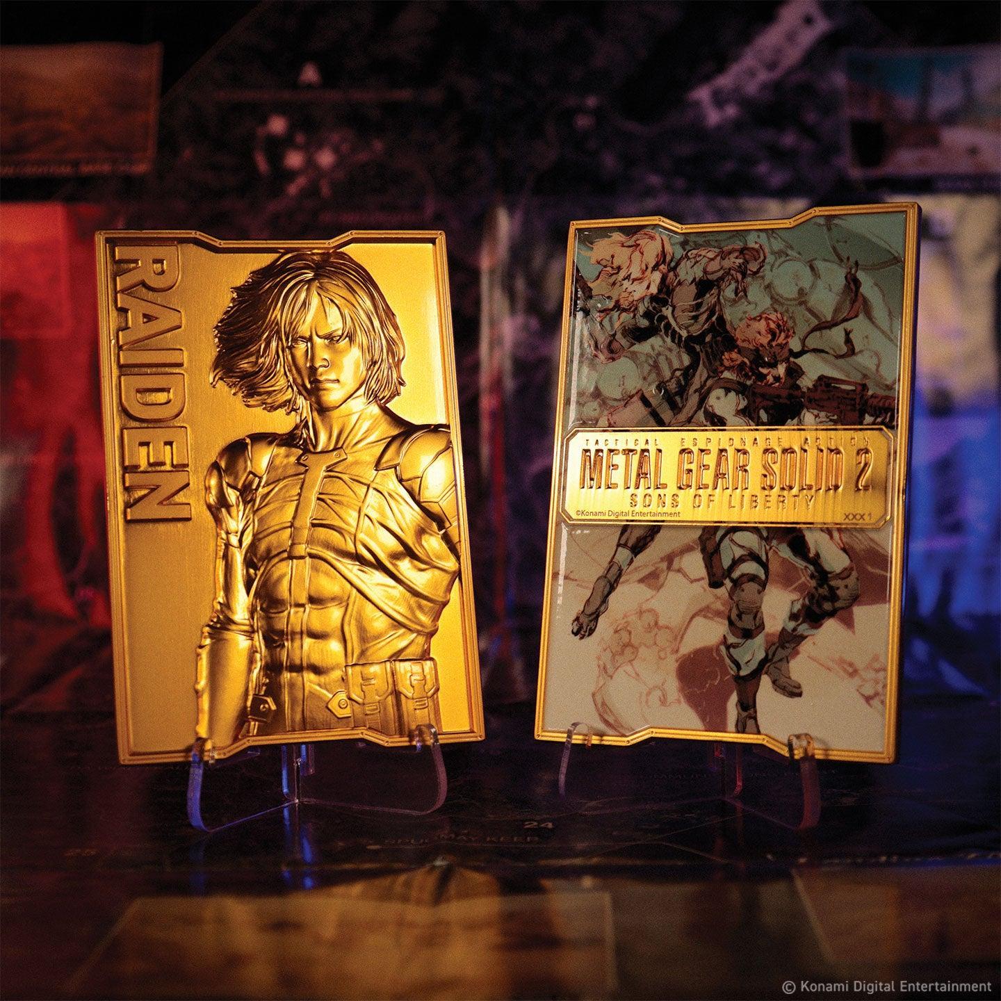 Metal Gear Solid 2 - 24k Gold Plated Raiden - Ingot