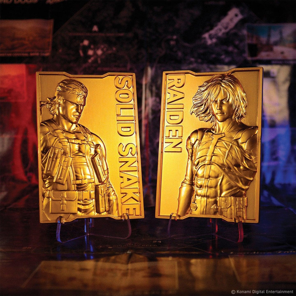 Metal Gear Solid 2 - 24k Gold Plated Raiden - Ingot