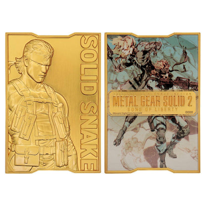 Metal Gear Solid 2 - 24k Gold Plated Snake - Ingot