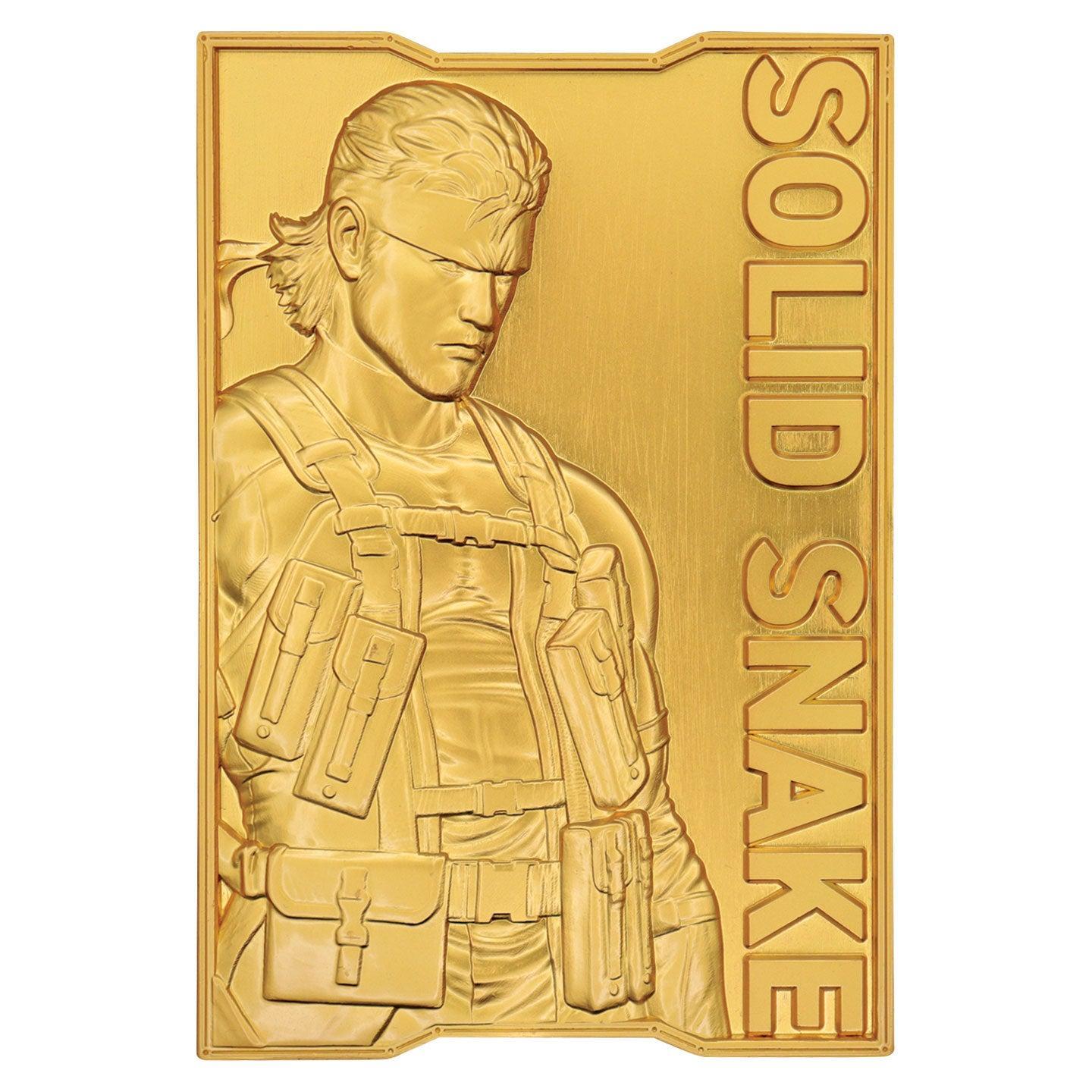 Metal Gear Solid 2 - 24k Gold Plated Snake - Ingot