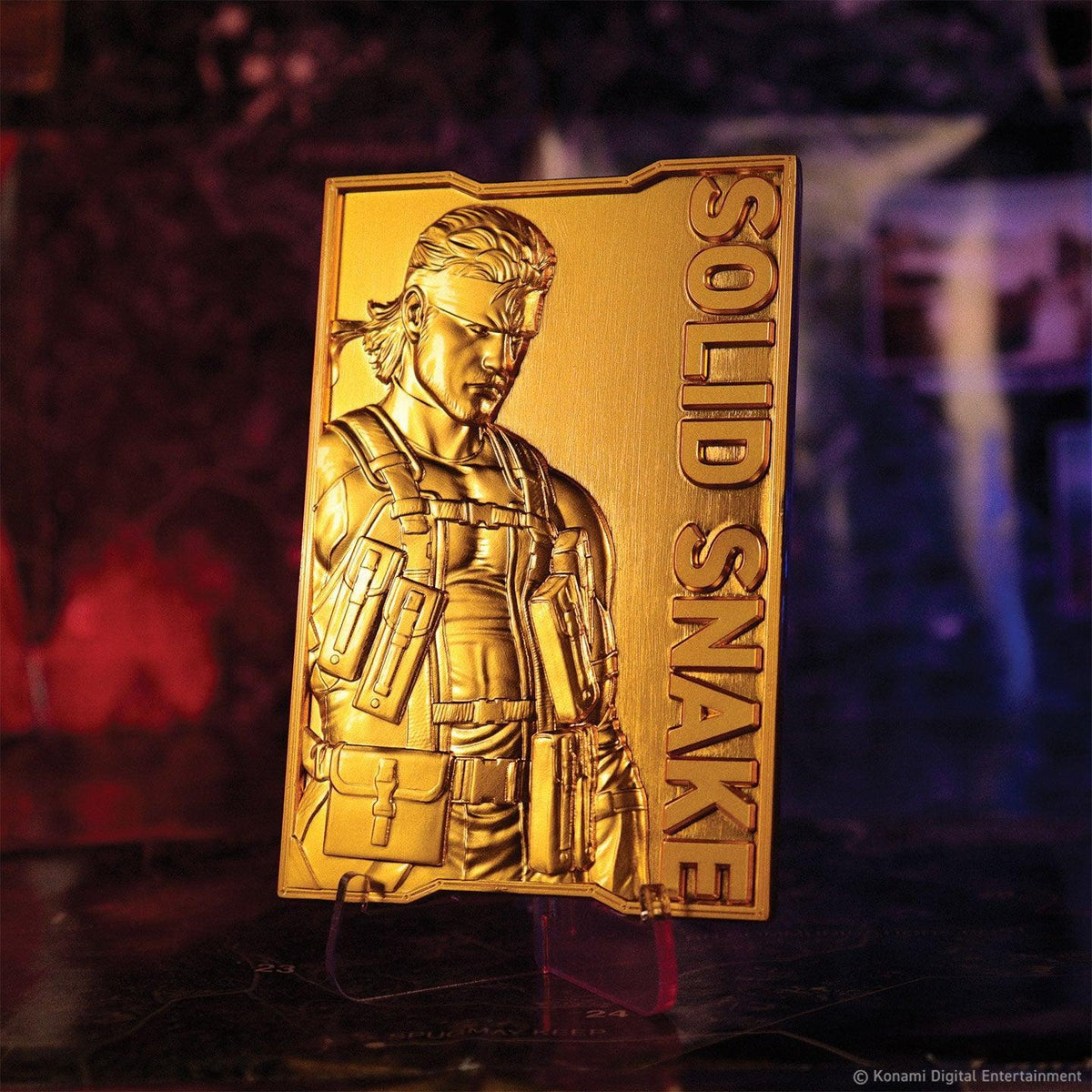 Metal Gear Solid 2 - 24k Gold Plated Snake - Ingot