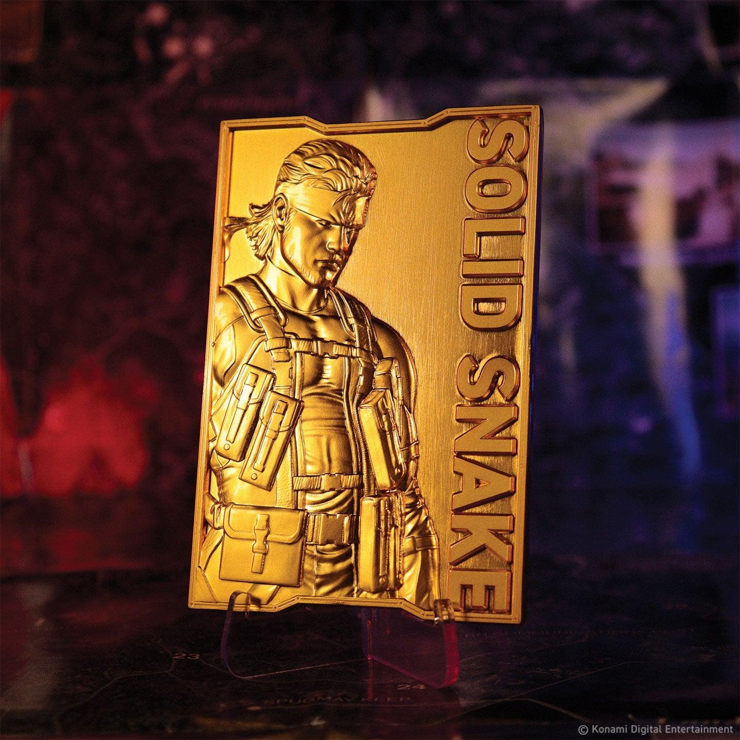 Metal Gear Solid 2 - 24k Gold Plated Snake - Ingot