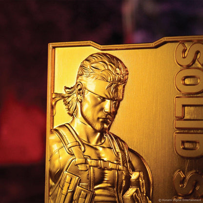Metal Gear Solid 2 - 24k Gold Plated Snake - Ingot