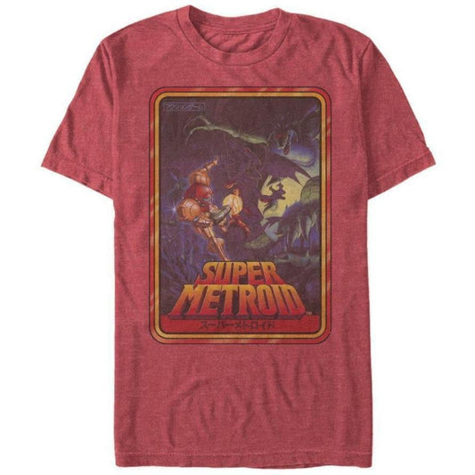 Metroid - Super Metroid SFC Cover Distressed - T-Shirt