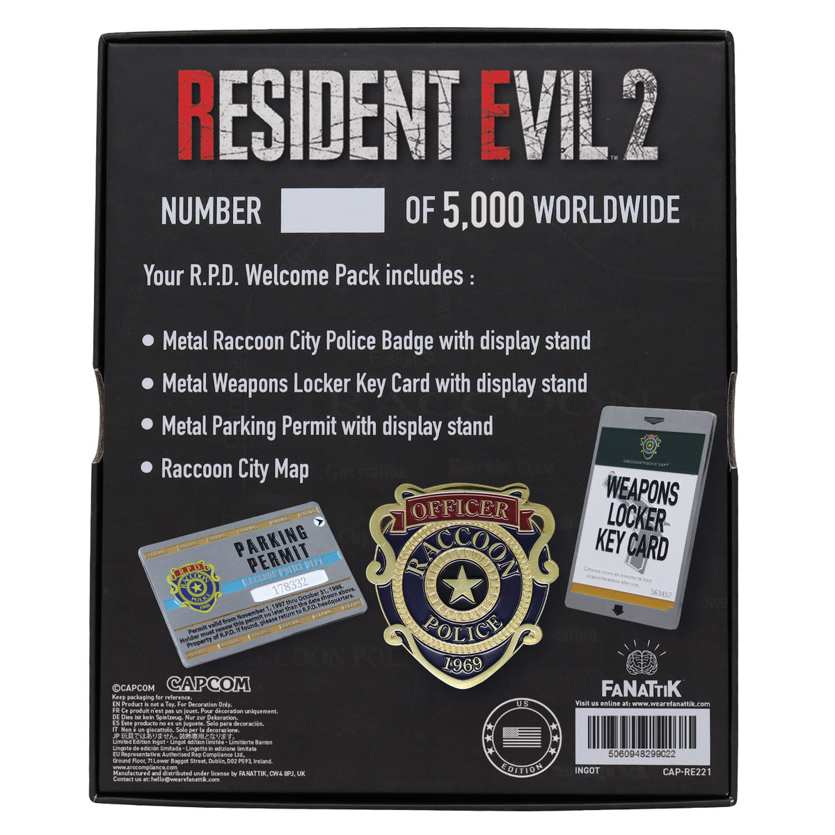 Resident Evil 2 - R.P.D. Welcome Pack - US Variant