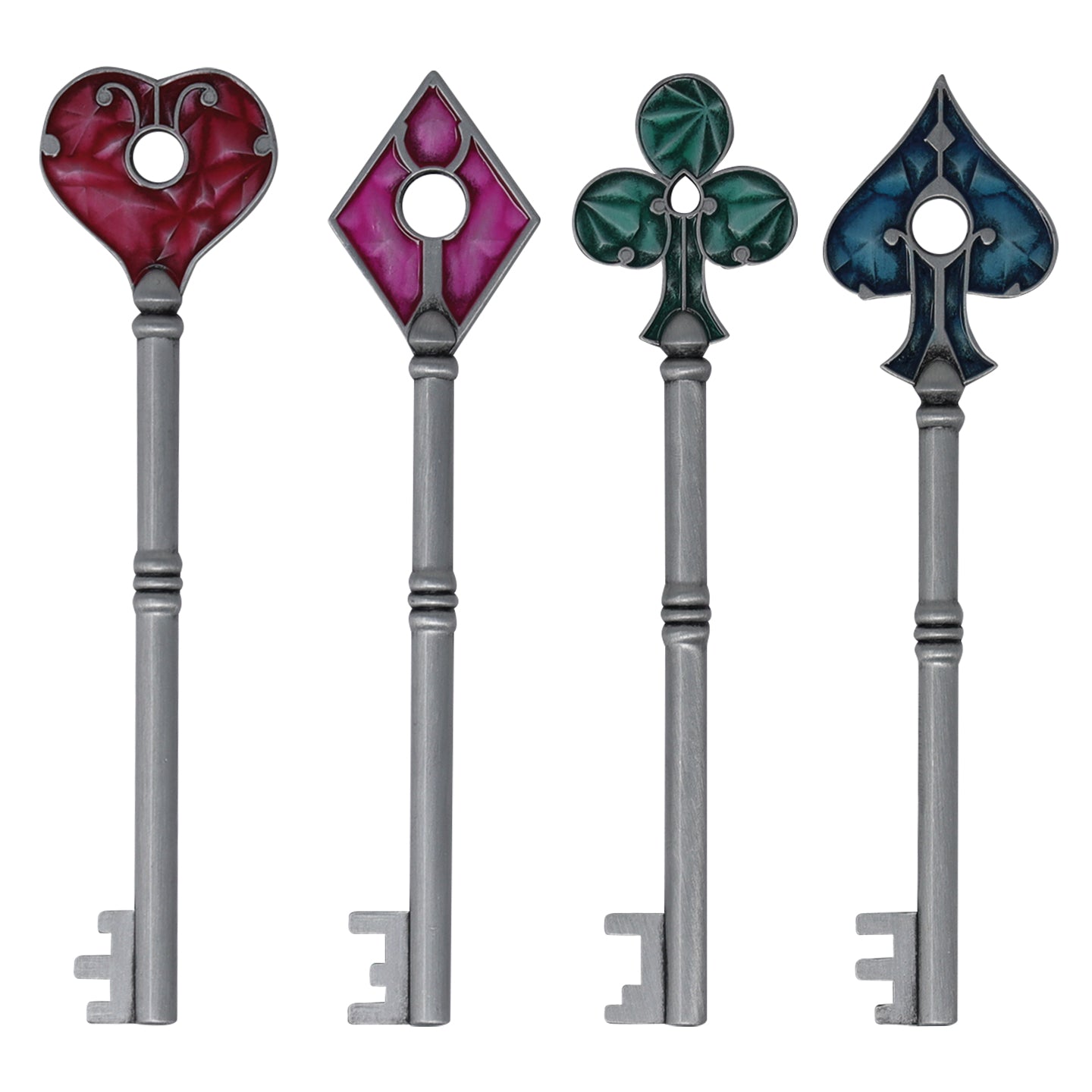 Resident Evil 2 - Set of Card Suit Keys - US Variant