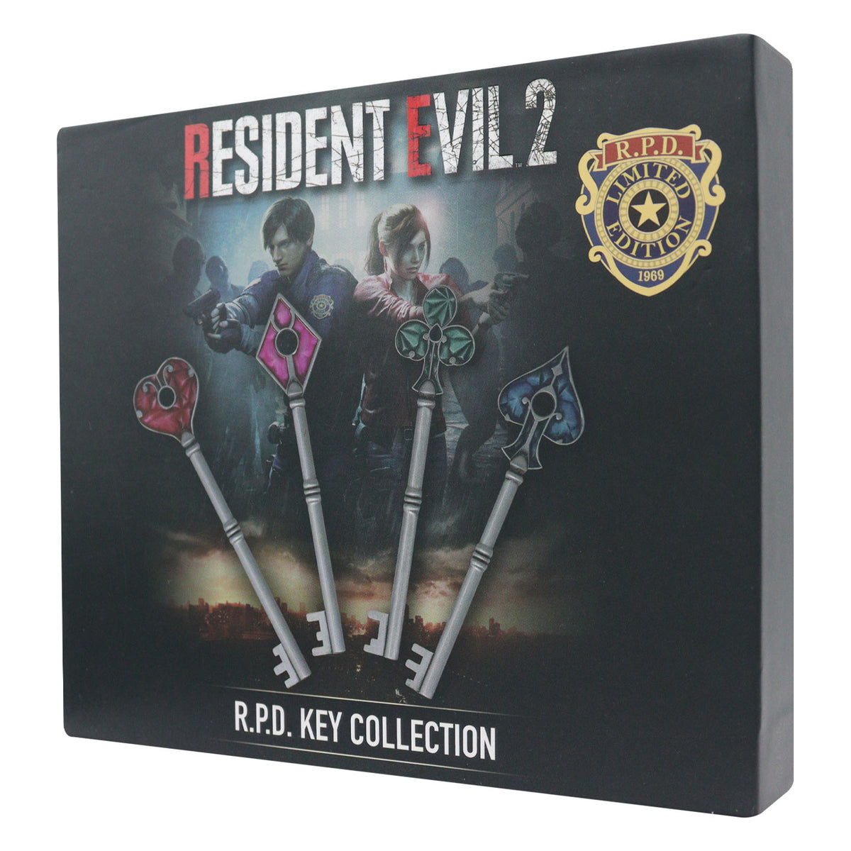 Resident Evil 2 - Set of Card Suit Keys - US Variant