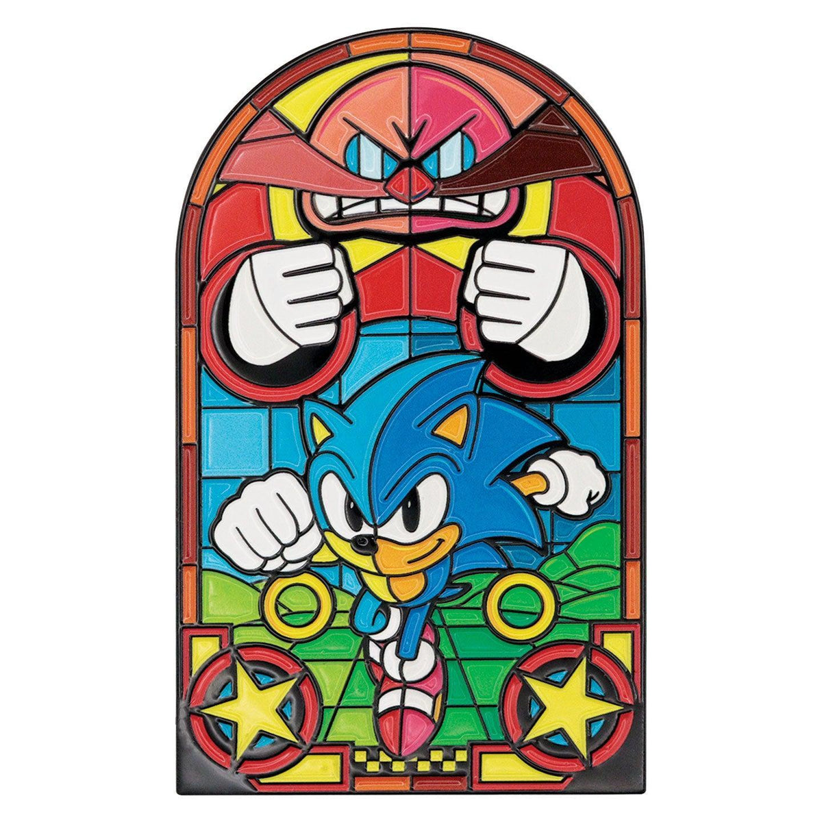 Sonic The Hedgehog - Stained Glass Window Style - Ingot