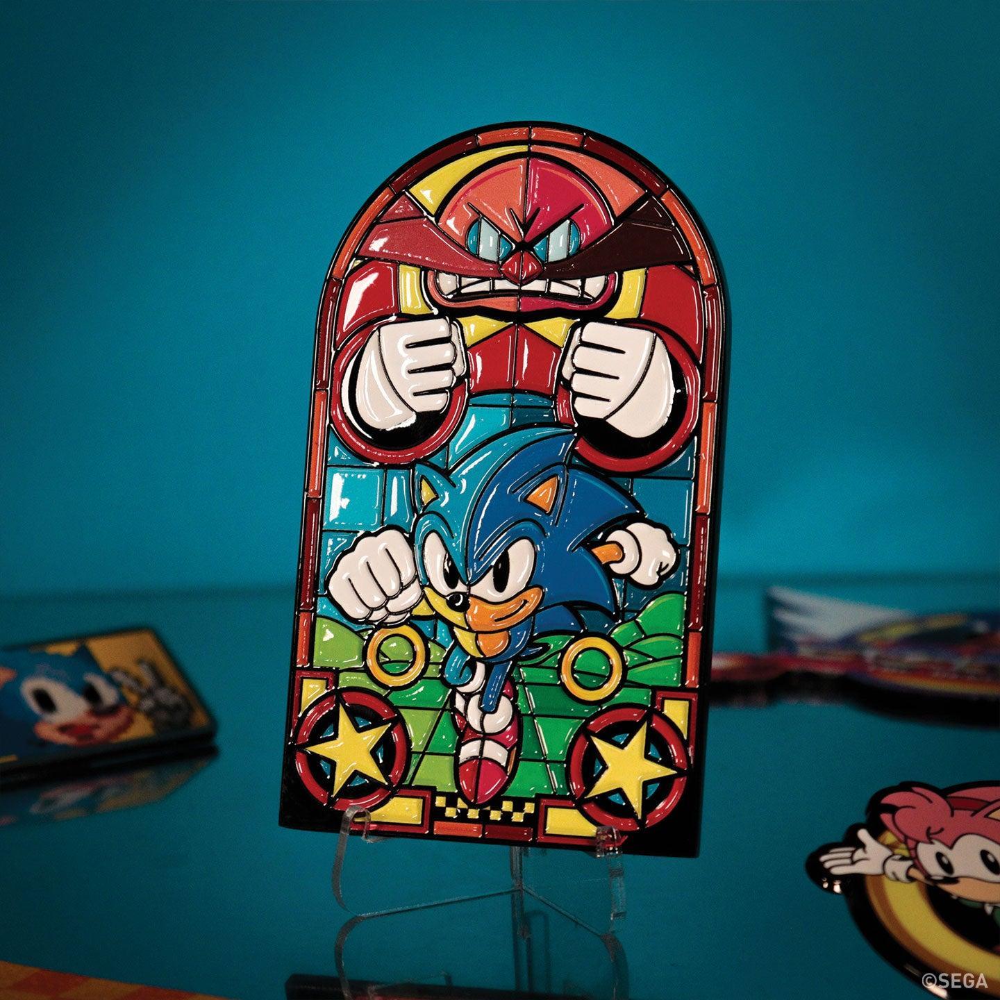 Sonic The Hedgehog - Stained Glass Window Style - Ingot