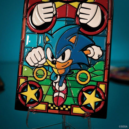 Sonic The Hedgehog - Stained Glass Window Style - Ingot