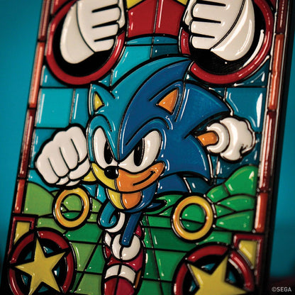 Sonic The Hedgehog - Stained Glass Window Style - Ingot