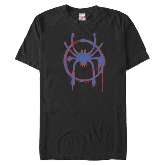 Spider-Man - Red & Blue Miles Morales Spider-Man Emblem - T-Shirt