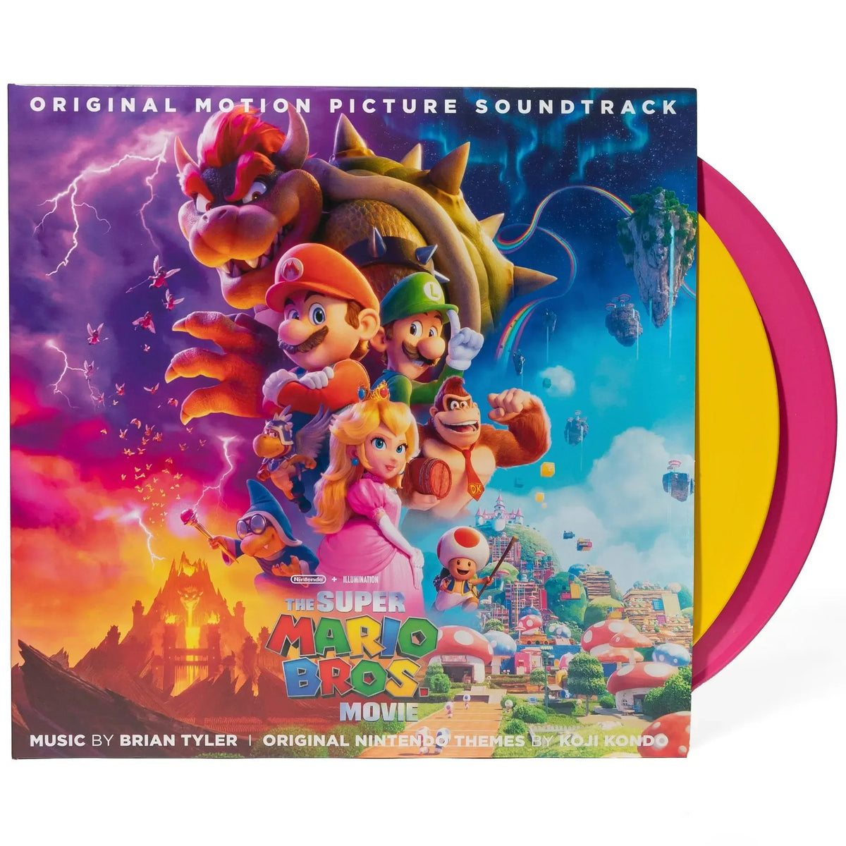 Super Mario Bros - Movie Soundtrack - Pink Yellow Variant - 2LP - Vinyl