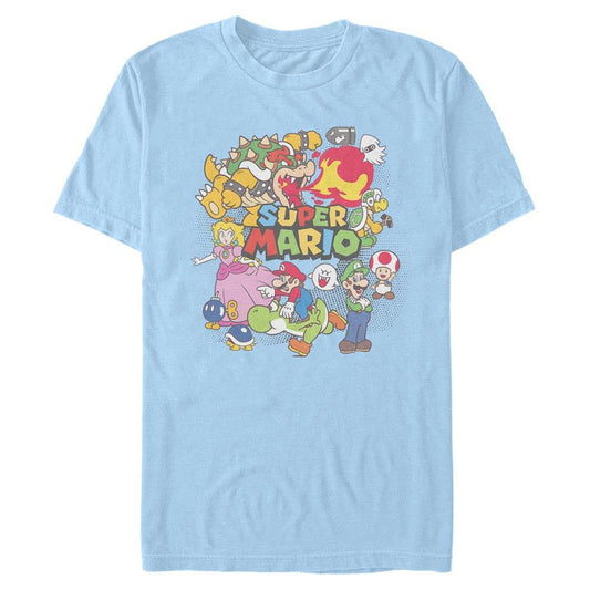 Super Mario Bros. - Color Collage - T-Shirt