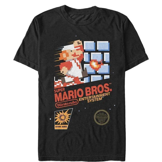 Super Mario Bros. - NES SMB Black Label - T-Shirt