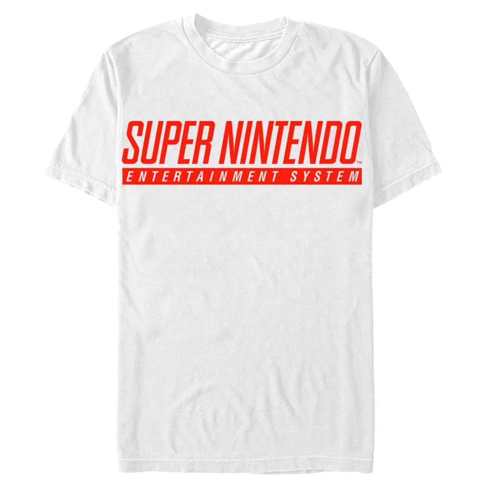 Super Nintendo - SNES Logo - White T-Shirt