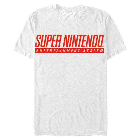 Super Nintendo - SNES Logo - White T-Shirt
