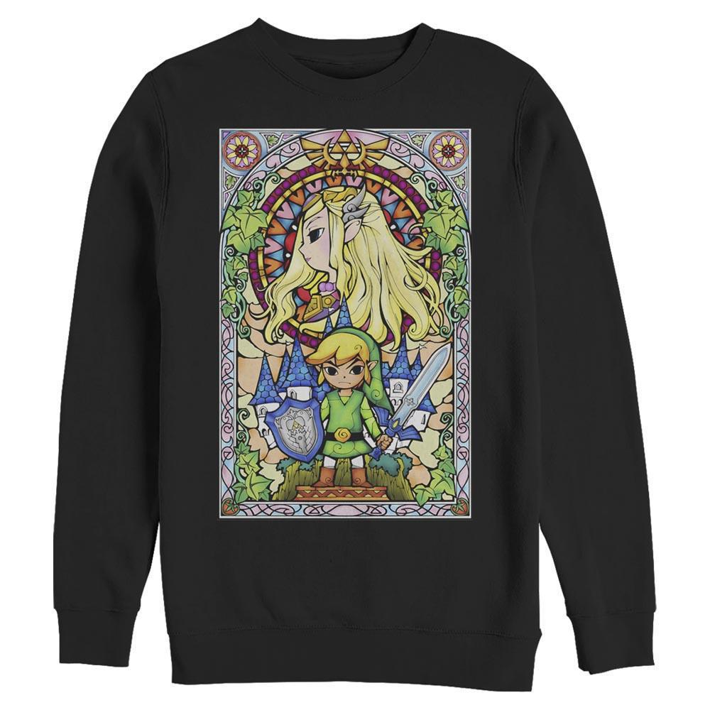 The Legend of Zelda - Regal Stained Glass Art - Crewneck Sweatshirt