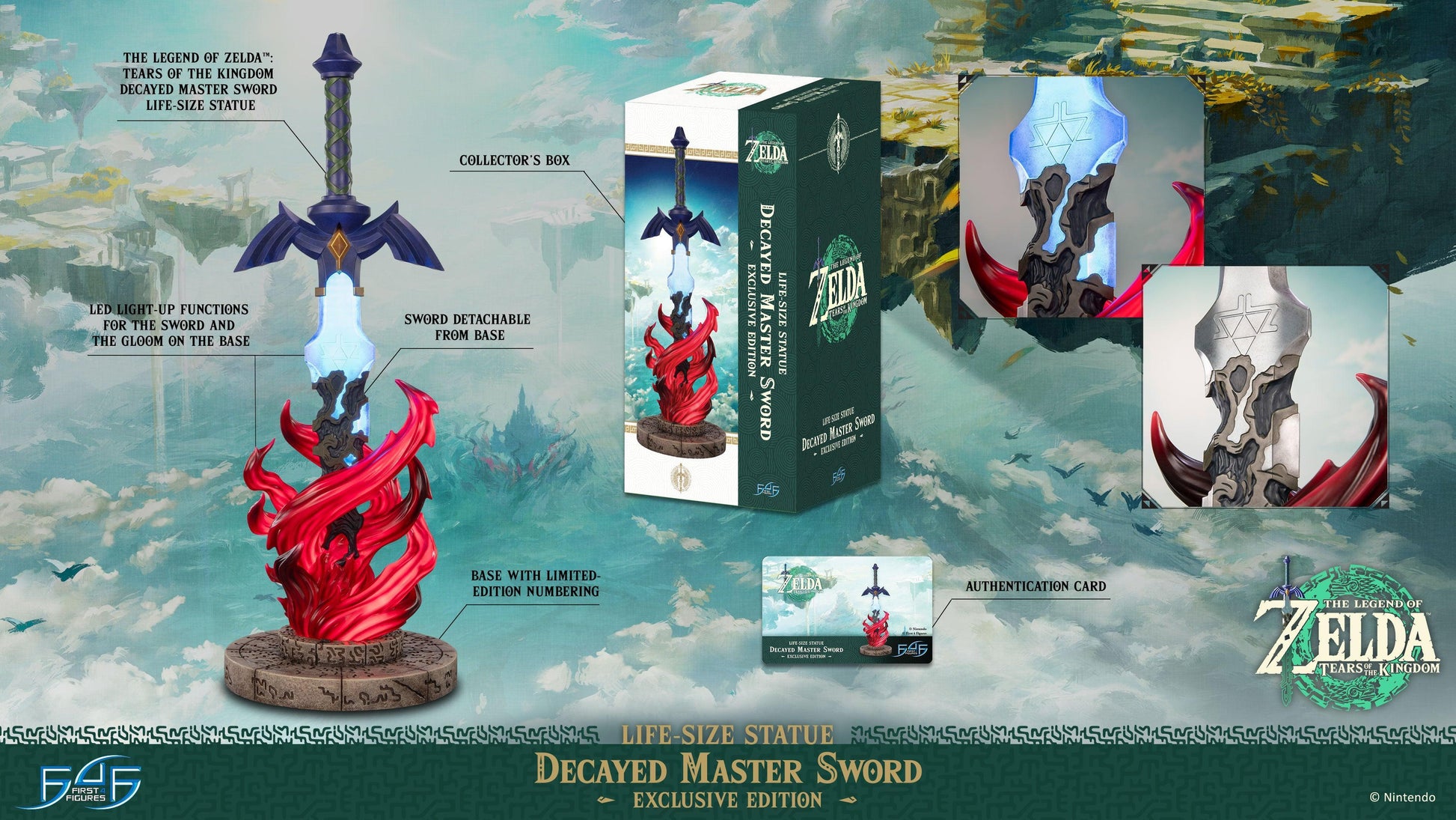 The Legend of Zelda - Tears of the Kingdom Decayed Master Sword Exclusive Edition - Replica