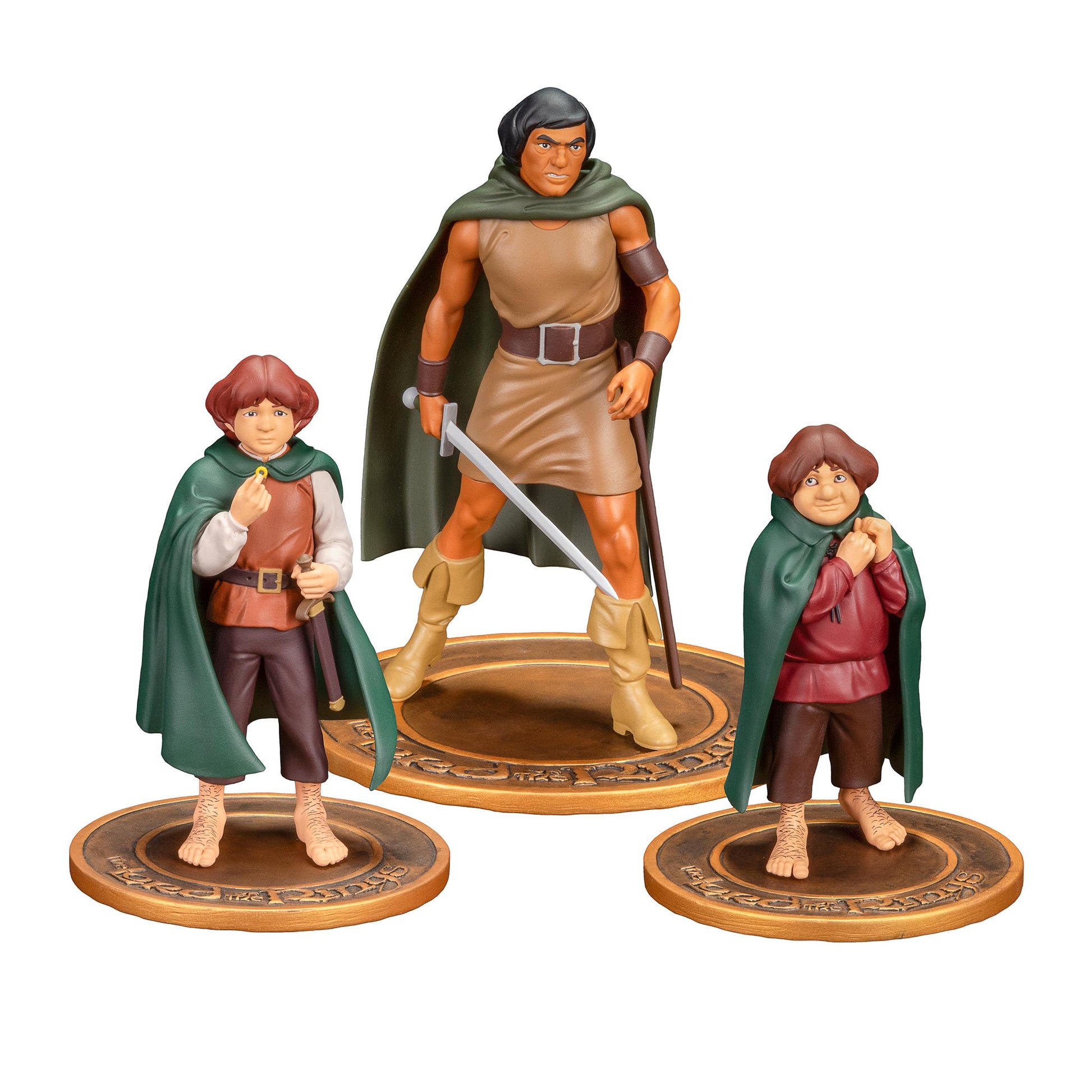 The Lord of the Rings - Frodo Aragorn Samwise - Statue Set