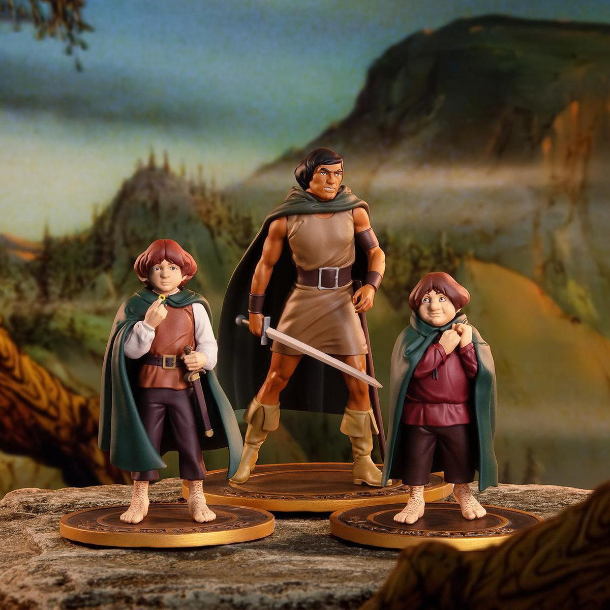 The Lord of the Rings - Frodo Aragorn Samwise - Statue Set