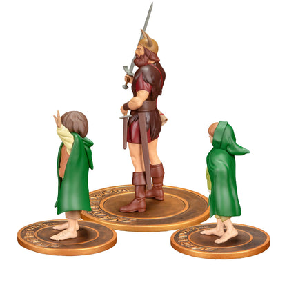 The Lord of the Rings - Merry Pippin and Boromir PVC Figure - Statue Set