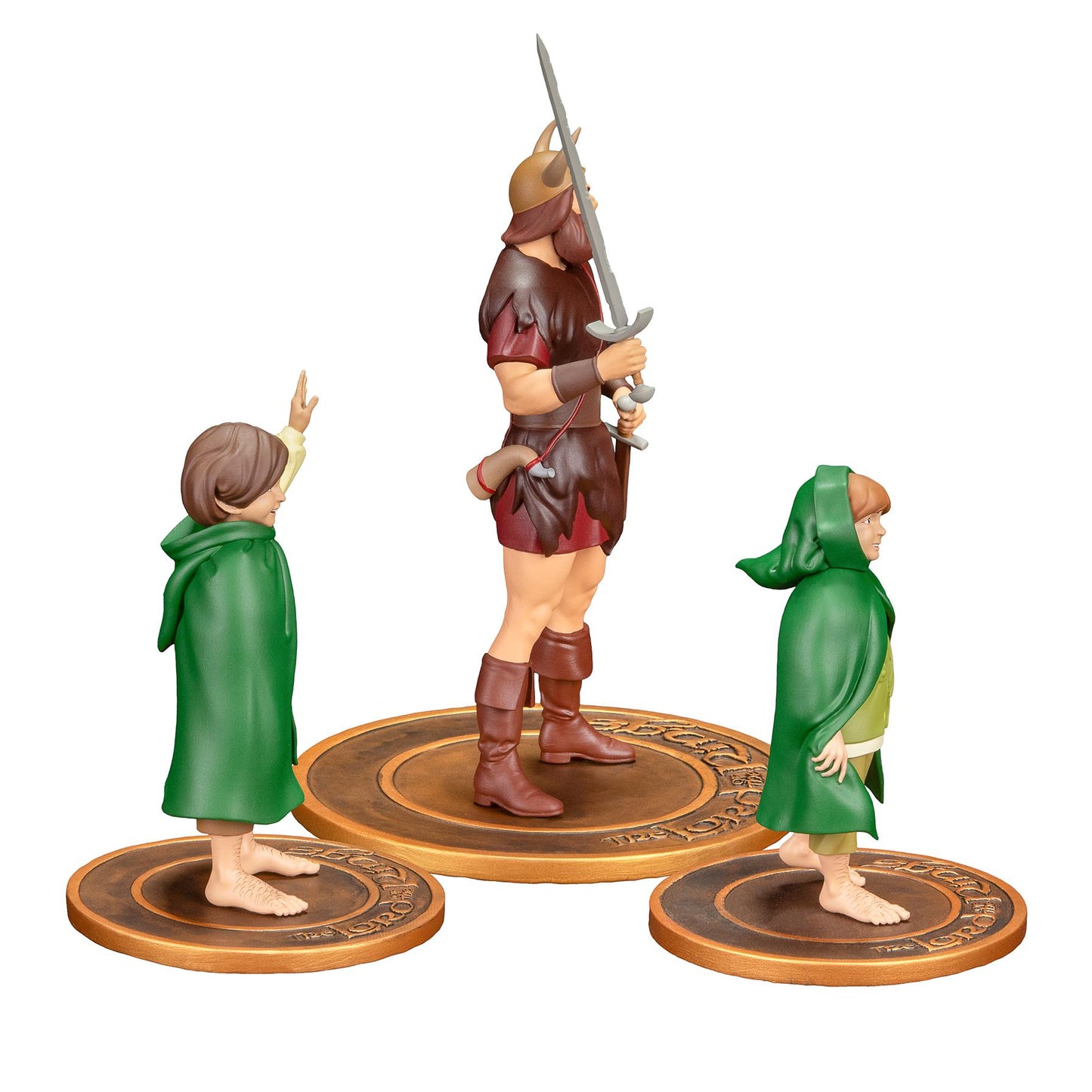 The Lord of the Rings - Merry Pippin and Boromir PVC Figure - Statue Set
