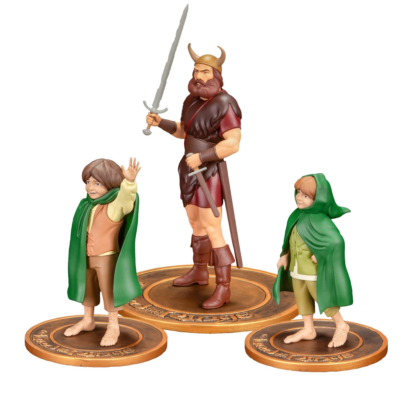 The Lord of the Rings - Merry Pippin and Boromir PVC Figure - Statue Set