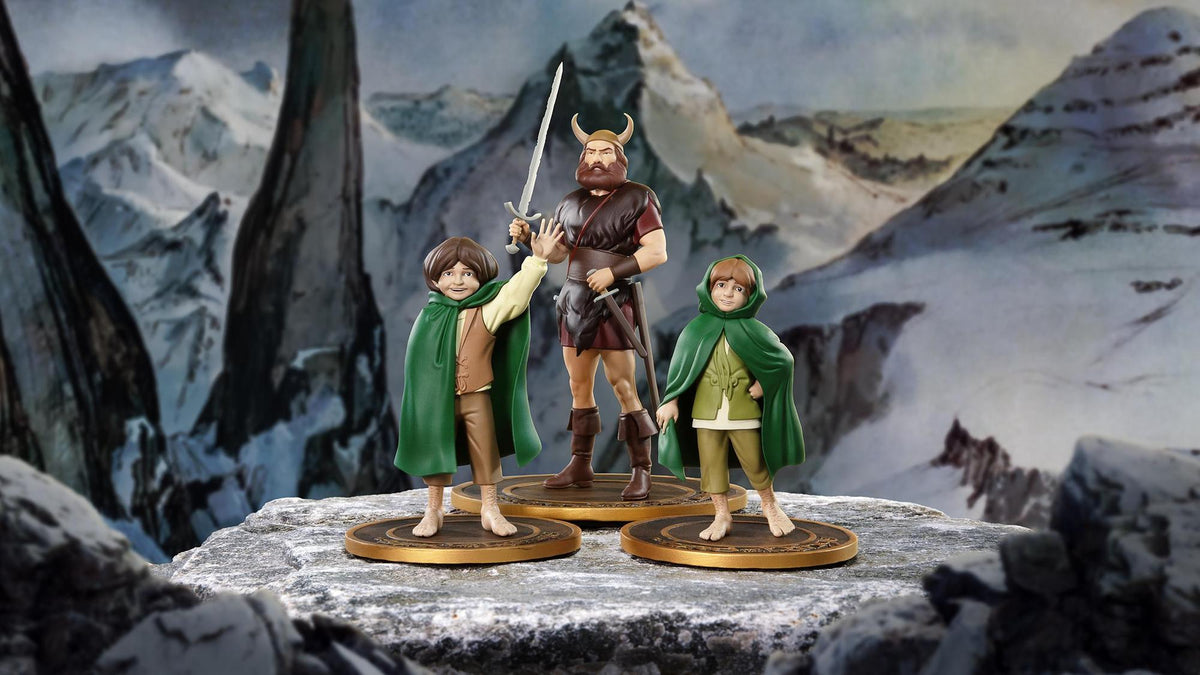 The Lord of the Rings - Merry Pippin and Boromir PVC Figure - Statue Set