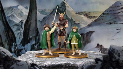 The Lord of the Rings - Merry Pippin and Boromir PVC Figure - Statue Set