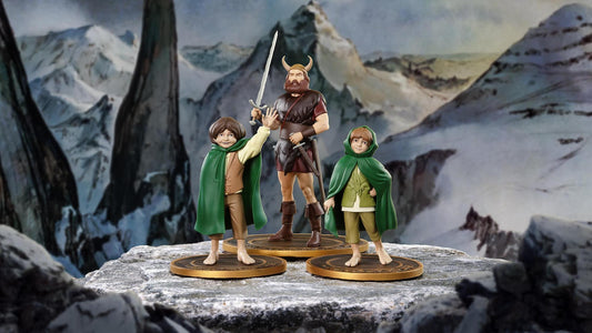 The Lord of the Rings - Merry Pippin and Boromir PVC Figure - Statue Set