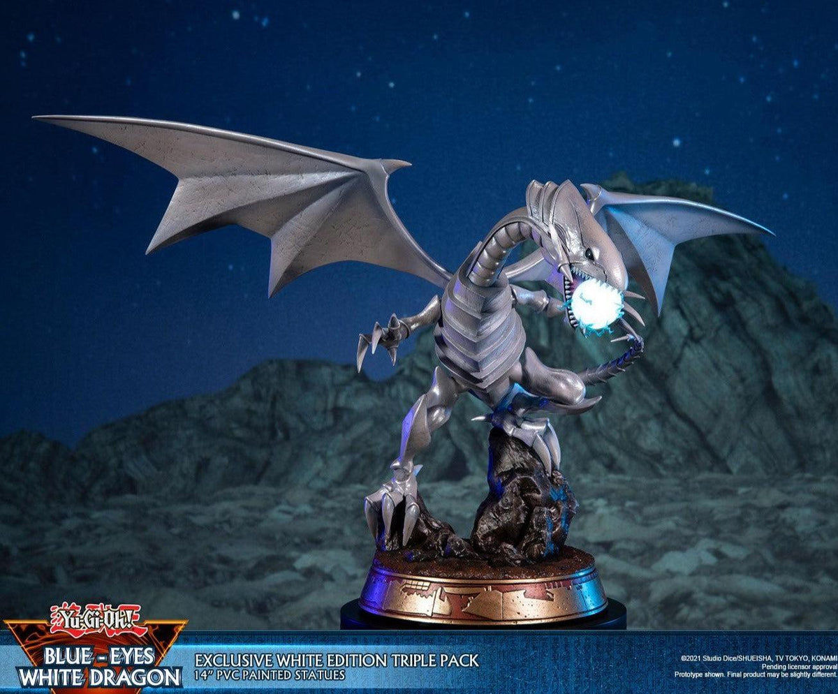 F4F Yu-Gi-Oh! Blue-Eyes White Dragon (White Variant) 14" PVC Statue