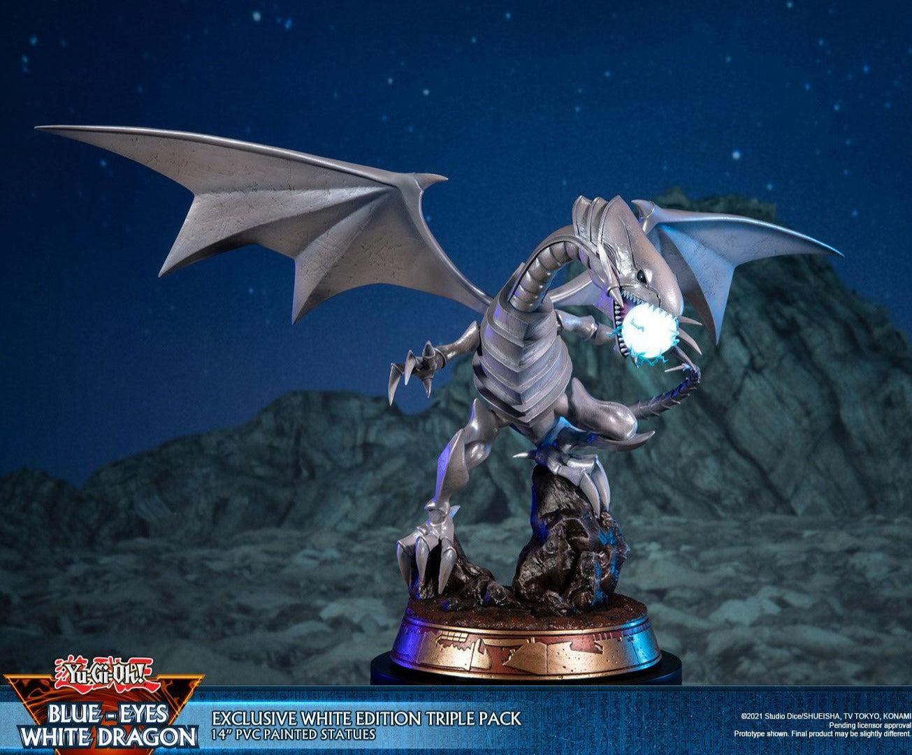 F4F Yu-Gi-Oh! Blue-Eyes White Dragon (White Variant) 14" PVC Statue